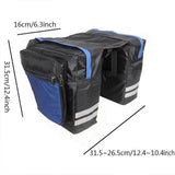 Bicycle Parts: Bike Bicycle Rear Rack Pannier Bags Back Waterproof Seat Box Saddle Carry Bag