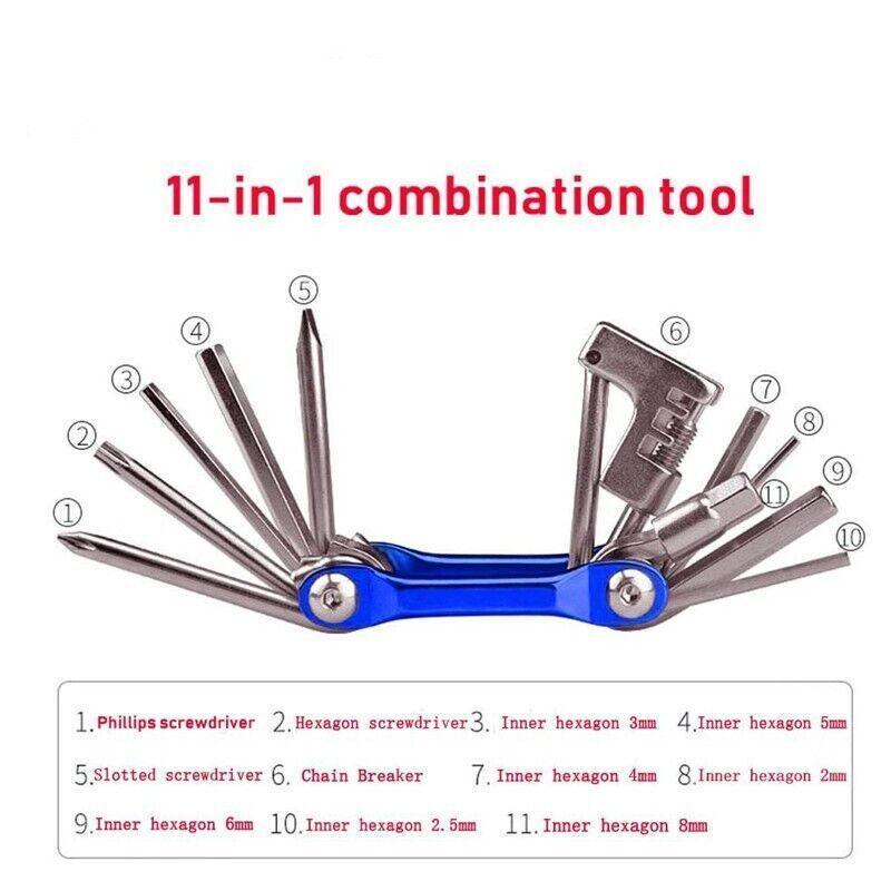 Bicycle Parts: Bicycle Chain Multi-Function Bike Portable Breaker Tool Repair Kit Extractor