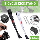 Bicycle Parts: Rear Adjustable Kickstand for Mountain Bicycle Road Bike Parking Support Leg - White