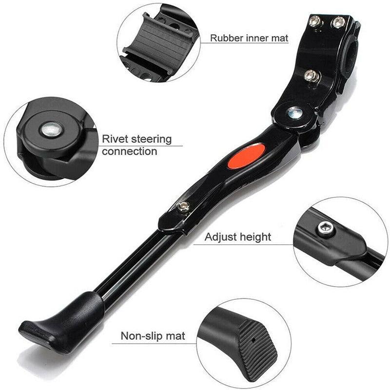 Bicycle Parts: Rear Adjustable Kickstand for Mountain Bicycle Road Bike Parking Support Leg - White