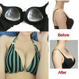 Nursing & Feeding: Triangle Push-Up Silicone Bra Inserts Breasts Pad Bikini Bra Cleavage Enhancers - Beige-Big
