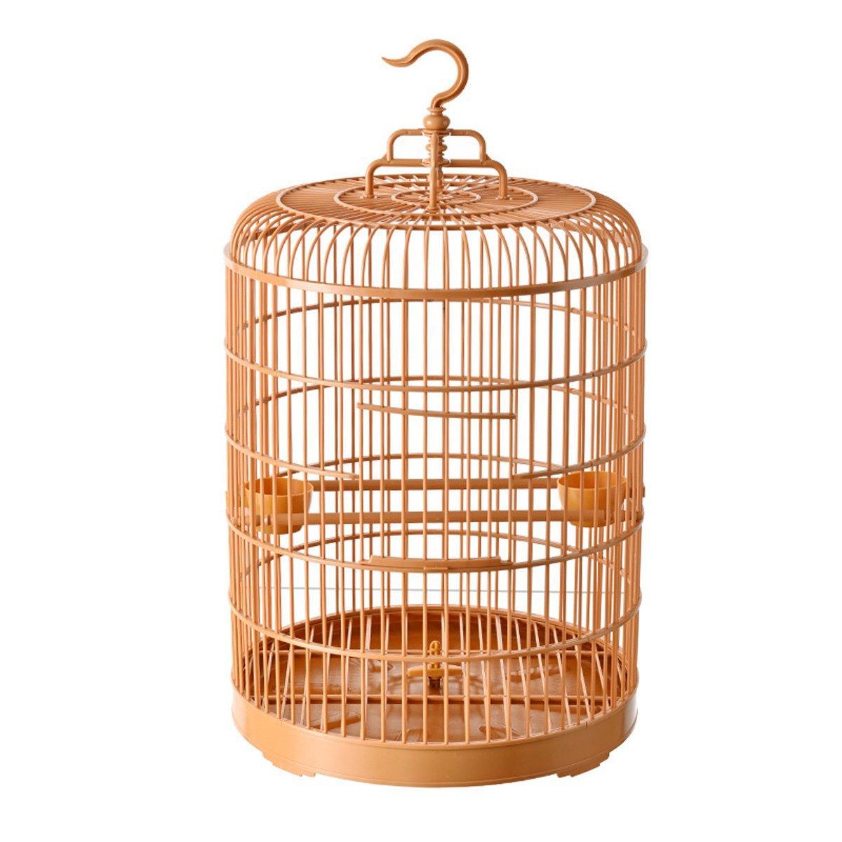 Bird Cages & Stands: Luxury Portable Bird Cage Round Design Travel Pet Carrier for Small Birds
