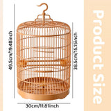 Bird Cages & Stands: Luxury Portable Bird Cage Round Design Travel Pet Carrier for Small Birds