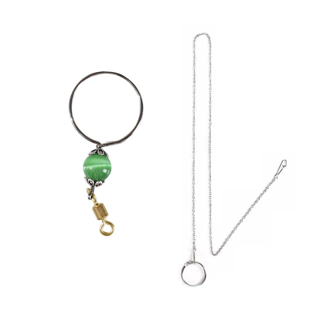 Coop & Hutch Accessories: Parrot Neck Collar Stainless Steel Bird Chain Training Adjustable Bird Leash - L-Diameter 2.2cm