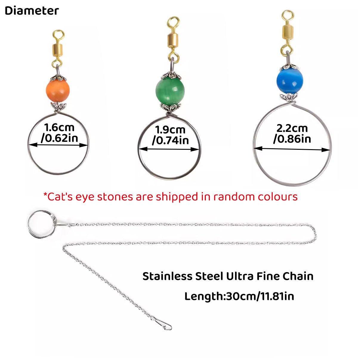 Coop & Hutch Accessories: Parrot Neck Collar Stainless Steel Bird Chain Training Adjustable Bird Leash - M-Diameter 1.9cm