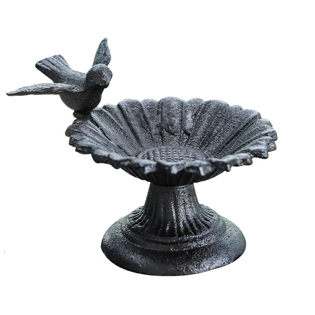 Bird Cage Accessories: Retro Petal Shaped Bird Feeder Hanging Decorative Outdoor Garden Bird Feeding