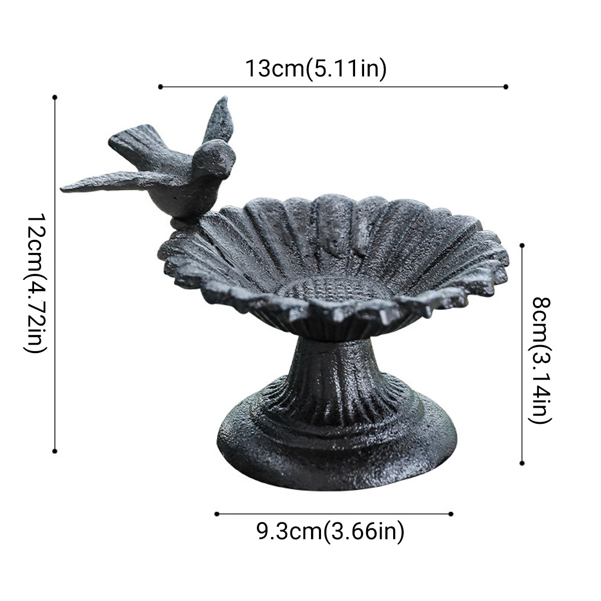 Bird Cage Accessories: Retro Petal Shaped Bird Feeder Hanging Decorative Outdoor Garden Bird Feeding