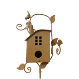 Bird Cages & Stands: Birdhouse Garden Stakes Outdoor Yard Ornaments for Lawn and Garden Decoration - D