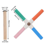 Bird Cage Accessories: Parrot Toy Bird Stand Colorful Umbrella Perch Claw Grinding Stick 4 Colours