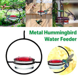 Bird Cages & Stands: Metal Hummingbird Feeder Simple Design Durable Outdoor Garden Bird Water Feeder
