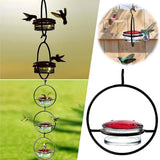 Bird Cages & Stands: Metal Hummingbird Feeder Simple Design Durable Outdoor Garden Bird Water Feeder