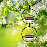 Bird Cages & Stands: Metal Hummingbird Feeder Simple Design Durable Outdoor Garden Bird Water Feeder