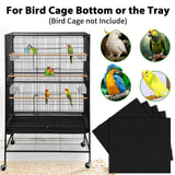 30pcs Disposable Birdcage Liner Pads Pet Cage Liner Bedding for Birds and Parrot