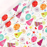 3 Pack Colorful Celebration with Premium Present Wrapping Paper - CSQQ