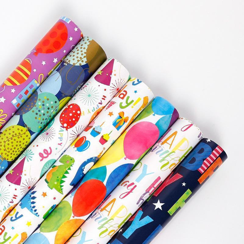 Gift Bags: 3 Pack Colorful Celebration with Premium Present Wrapping Paper - CSQQ