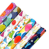 3 Pack Colorful Celebration with Premium Present Wrapping Paper - QQLW