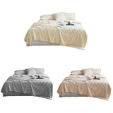 Blankets & Throws: Plush Blanket Leisure Blanket Autumn Winter Warm Nap Throw Soft Cozy - Khaki-100x150cm