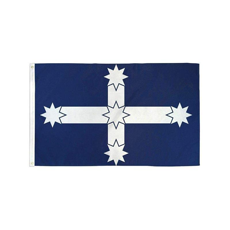 Outdoor Decorations & Lights: Eureka Stockade Flag 90x150cm Southern Cross Australian Polyester Banner