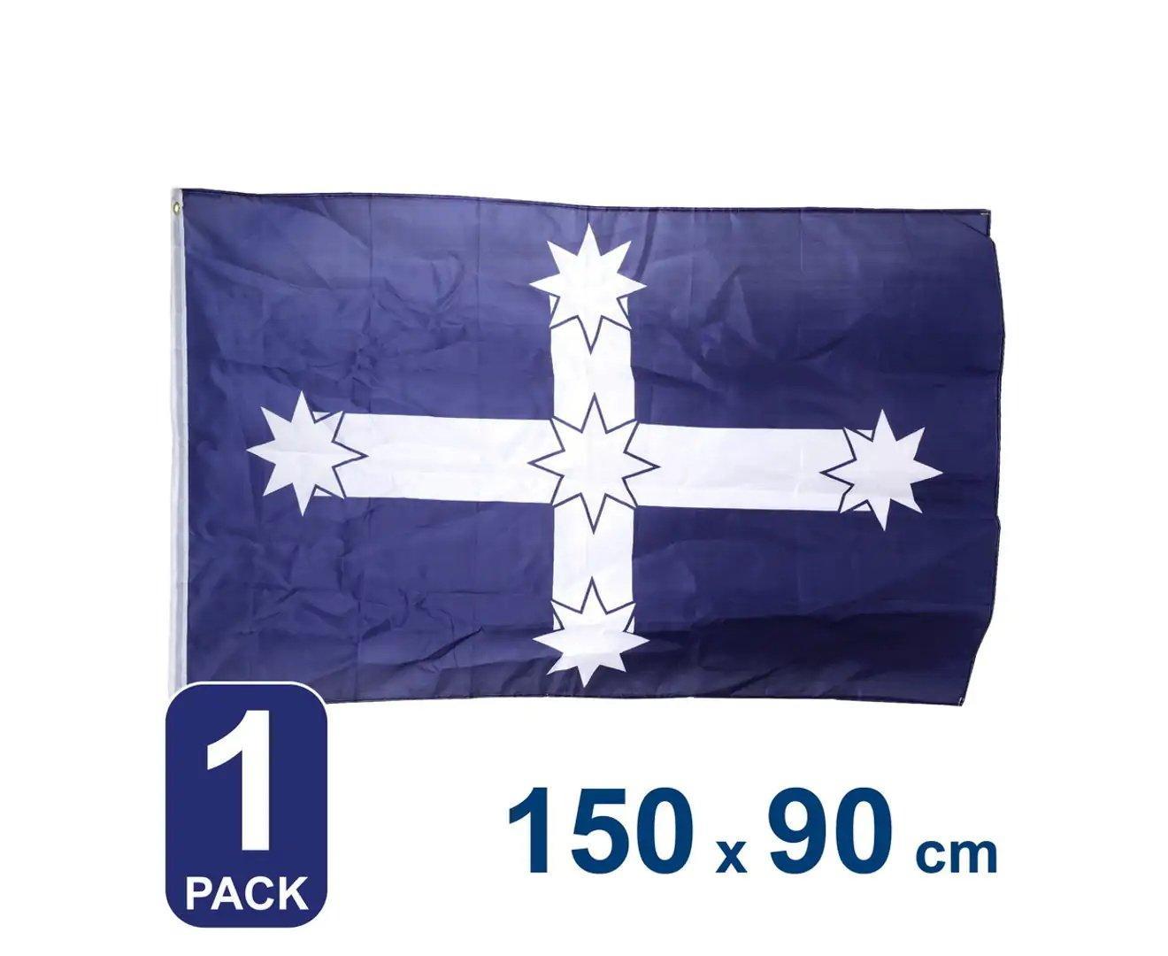 Outdoor Decorations & Lights: Eureka Stockade Flag 90x150cm Southern Cross Australian Polyester Banner