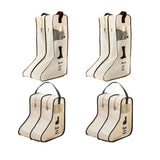Shoe Storage: 4PCS Beige Travel Shoe Bag Home Boot Storage Visual Dustproof Long Short Covers