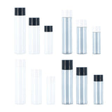 Cosmetic & Toiletry Bags: 50/100/150ml Plastic Toner Lotion Bottles Refillable Travel Cosmetic Containers - White Lid + White Bottle - 50ml