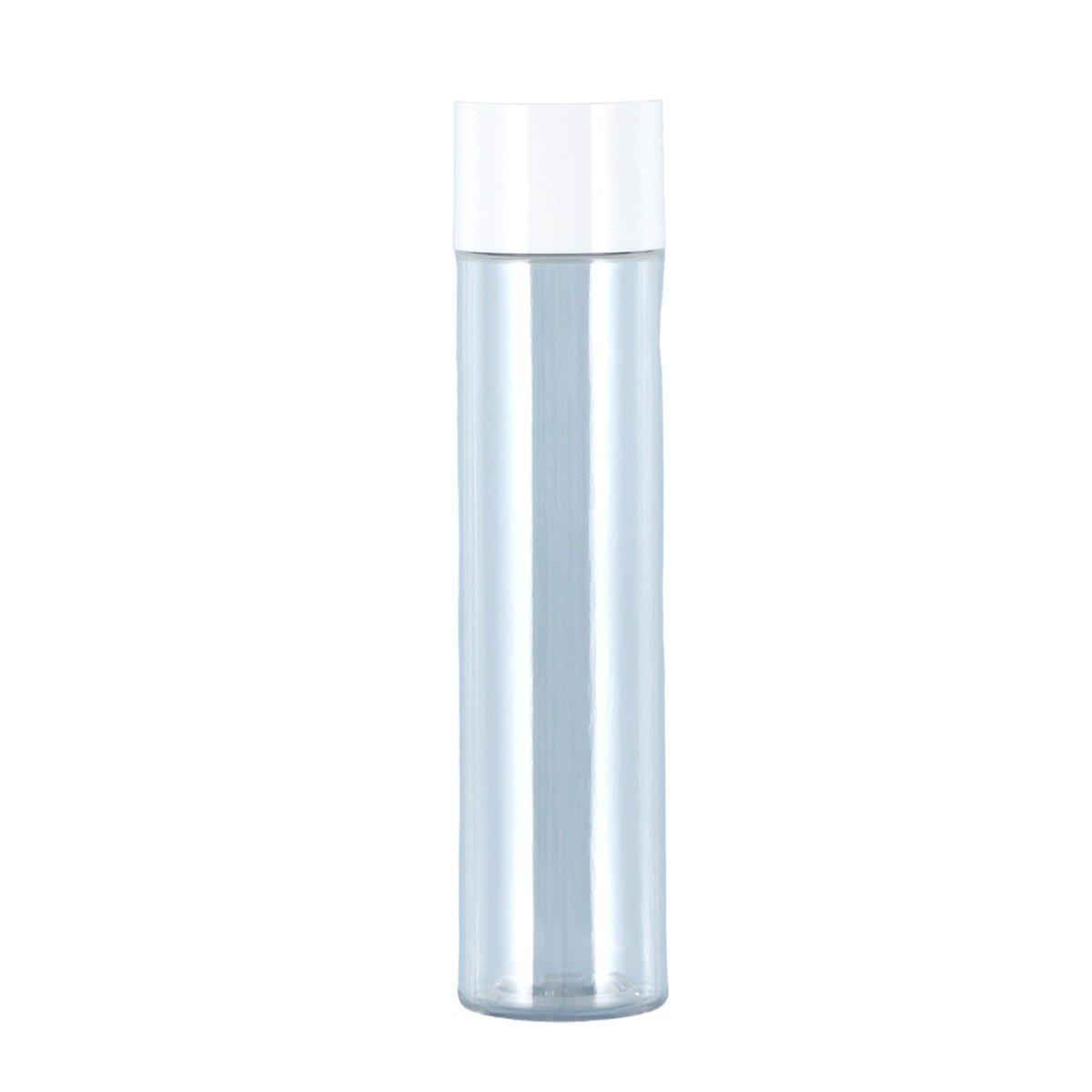 Cosmetic & Toiletry Bags: 50/100/150ml Plastic Toner Lotion Bottles Refillable Travel Cosmetic Containers - White Lid + Transparent Bottle - 50ml