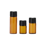 Cosmetic & Toiletry Bags: 5pcs 2ml-5ml Amber Glass Orifice Reducer Bottles Sample Vial Dram Essential Oils - 2ml