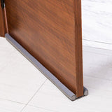 Door Hardware: Door Bottom Seal Draft Stopper Guard Threshold Sealing Strip Wind Dust Protector - Brown