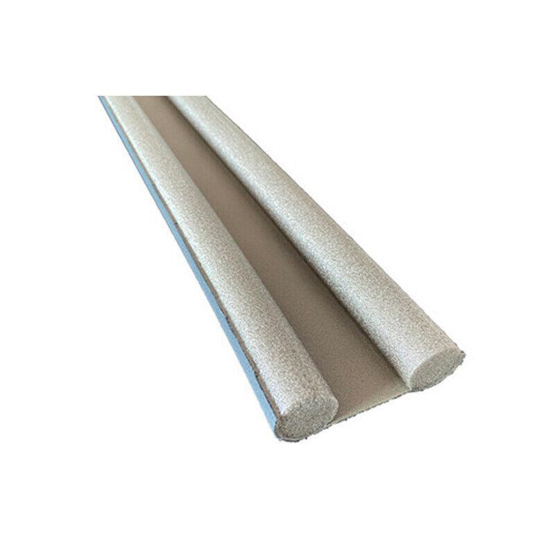 Door Hardware: Door Bottom Seal Draft Stopper Guard Threshold Sealing Strip Wind Dust Protector - Brown