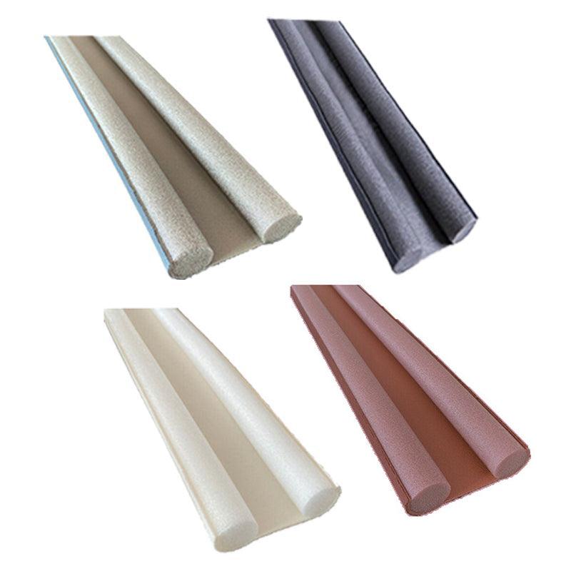 Door Hardware: Door Bottom Seal Draft Stopper Guard Threshold Sealing Strip Wind Dust Protector - White