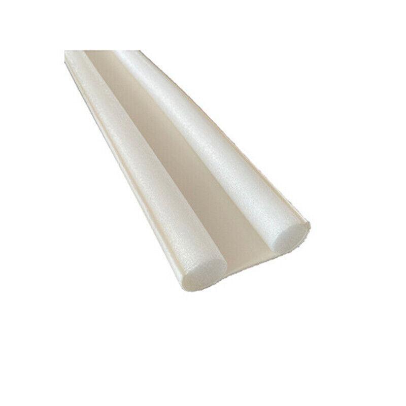 Door Hardware: Door Bottom Seal Draft Stopper Guard Threshold Sealing Strip Wind Dust Protector - White