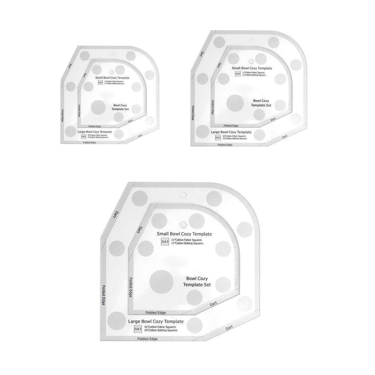 Cutlery: Quilting Ruler Bowl Mat Table Placemat Cozy Acrylic Durable Patchwork Craft Tool