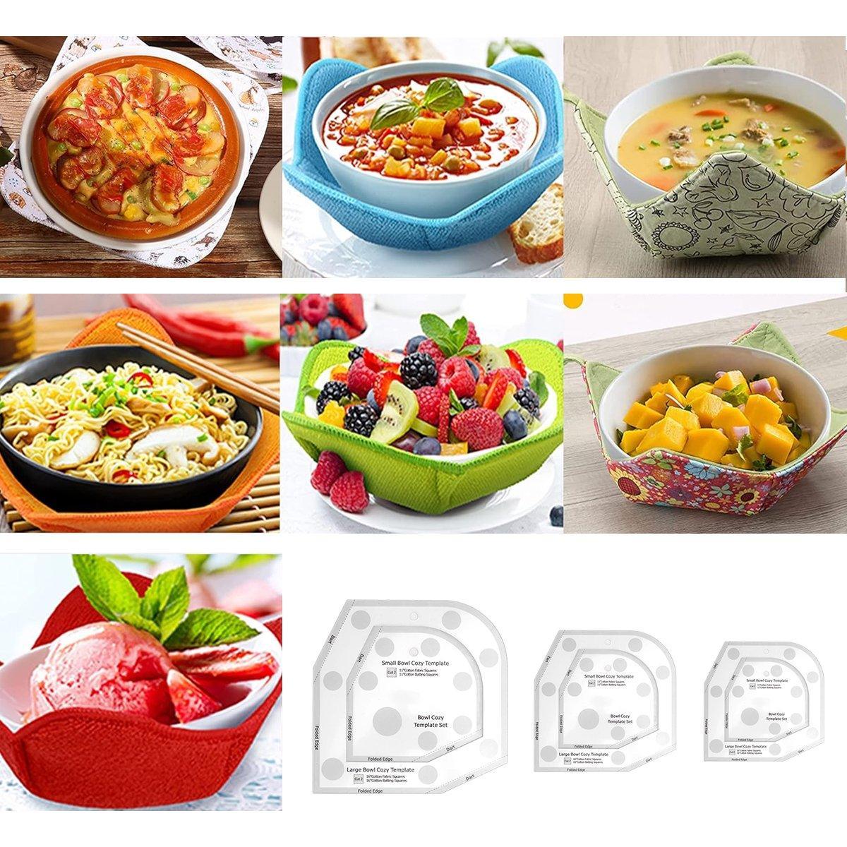 Cutlery: Quilting Ruler Bowl Mat Table Placemat Cozy Acrylic Durable Patchwork Craft Tool