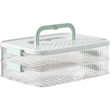 Food Storage: Multi Layer Dumpling Storage Box Refrigerator Freezer Organizer for Wonton