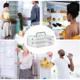 Food Storage: Multi Layer Dumpling Storage Box Refrigerator Freezer Organizer for Wonton