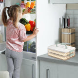 Food Storage: Multi Layer Dumpling Storage Box Refrigerator Freezer Organizer for Wonton