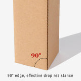 Postage Satchels & Boxes: 50pcs Long Strip Carton Flat Square Durable Shipping Boxes for Packaging Storage - 10cm x 10cm x 42cm