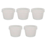Food Storage: 5pcs Plastic Storage Containers with Lids Refrigerator Organizer Box for Kitchen