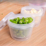 Food Storage: 5pcs Plastic Storage Containers with Lids Refrigerator Organizer Box for Kitchen