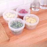 Food Storage: 5pcs Plastic Storage Containers with Lids Refrigerator Organizer Box for Kitchen