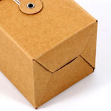 10PCS Kraft Paper Box Corrugated Packaging Box Gift Storage Transport Carton - 8x8x12cm