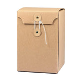 10PCS Kraft Paper Box Corrugated Packaging Box Gift Storage Transport Carton - 8x8x12cm