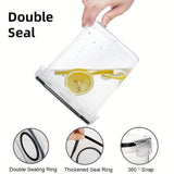 2.5L Kitchen Organizer Transparent Grocery Storage Jar for Food and Pantry Use