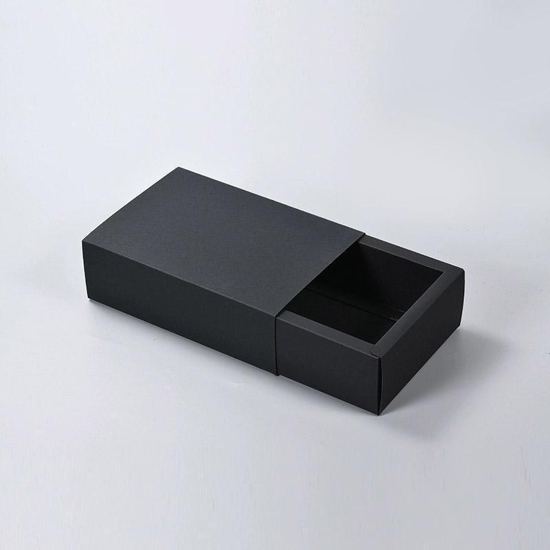 Jewellery Making Kits: 25X Black Kraft Paper Drawer Jewelry Package Necklace Bracelet Gift Package box - 28.5*10*6-25pcs
