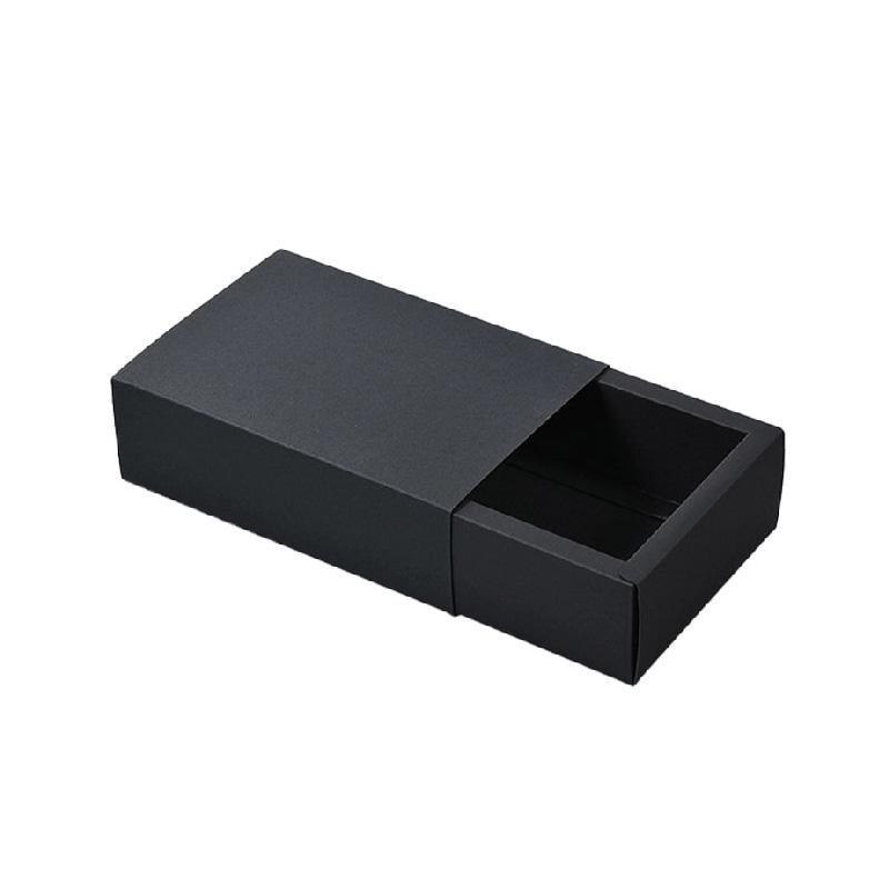 Jewellery Making Kits: 25X Black Kraft Paper Drawer Jewelry Package Necklace Bracelet Gift Package box - 28.5*10*6-25pcs