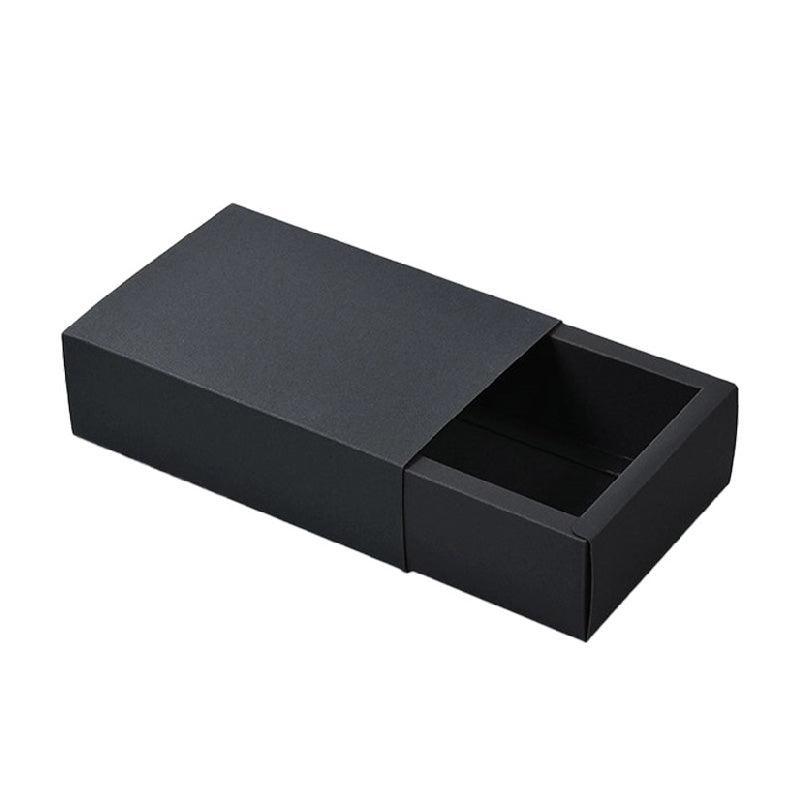 Jewellery Making Kits: 25X Black Kraft Paper Drawer Jewelry Package Necklace Bracelet Gift Package box - 28.5*10*6-25pcs