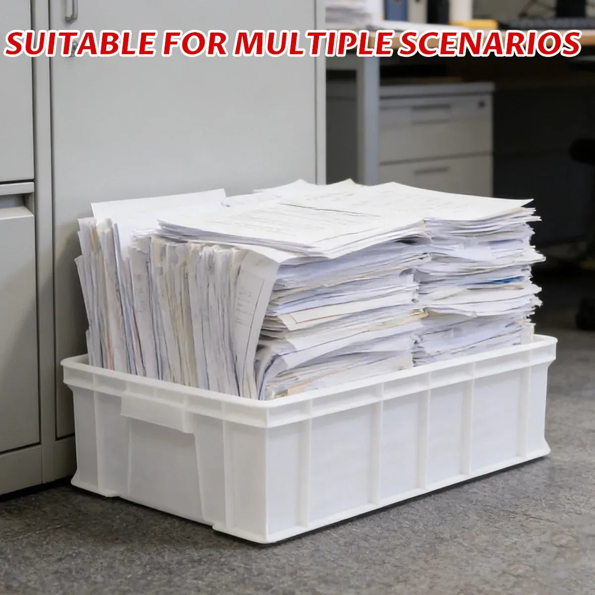 2PCS Rectangular Thickened Plastic Storage Box - Blue