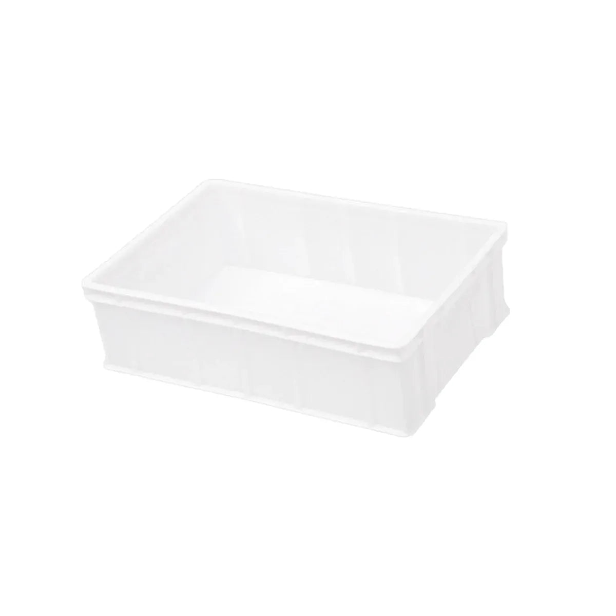2PCS Rectangular Thickened Plastic Storage Box - White