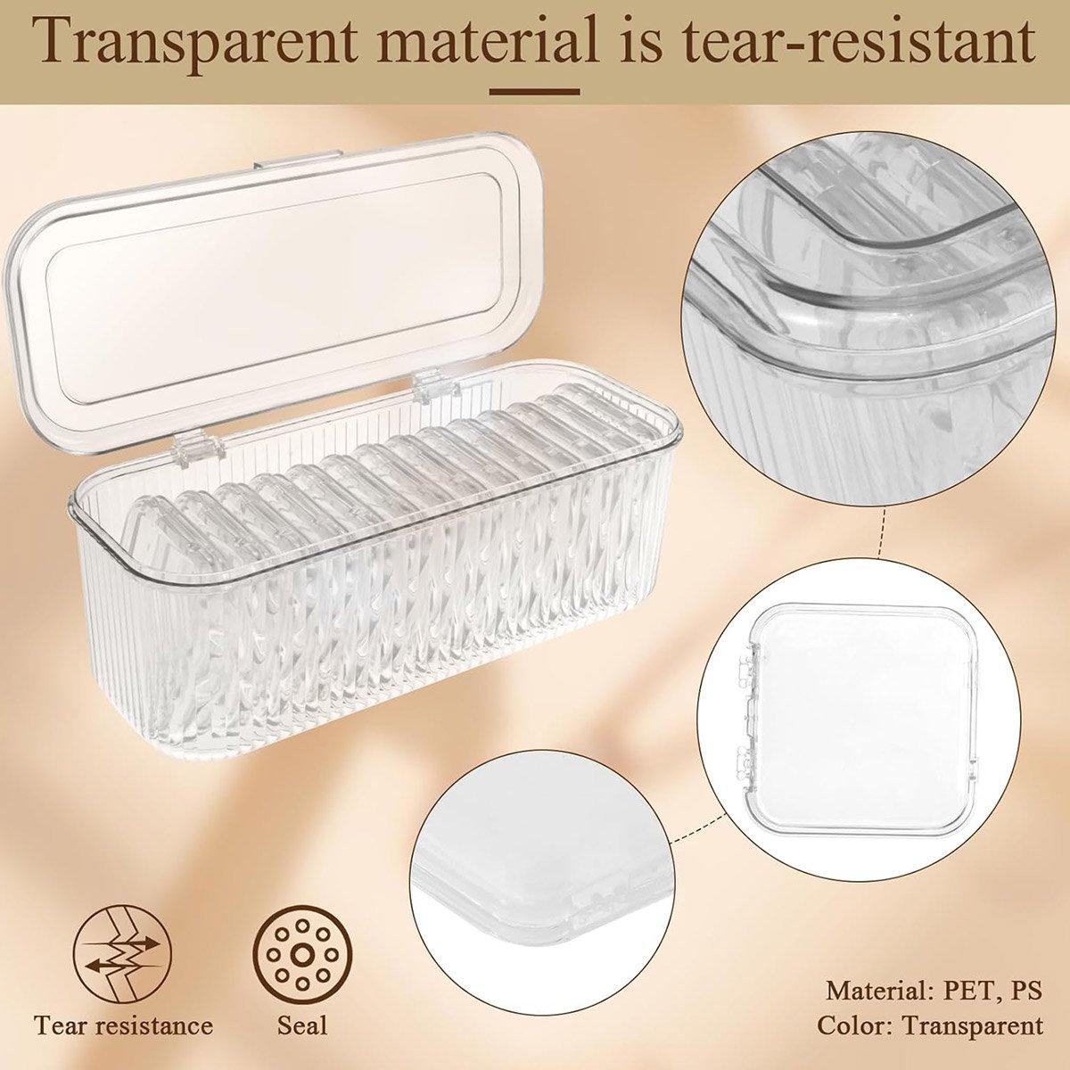 Storage Boxes: 15pcs Transparent Storage Box Jewelry Organizer Bracelet Necklace Anti-Oxidation