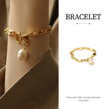 Wellness Accessories: Simple Chunky Chain Bracelet Elegant Trendy Fashion Jewelry for Women Gifts